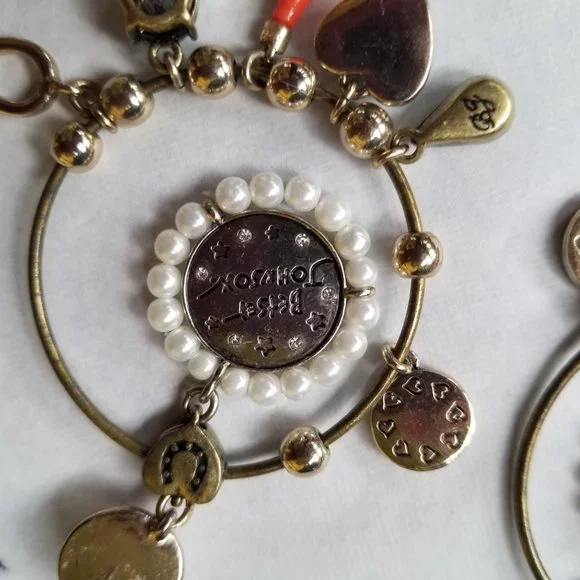 Betsey Johnson Vintage Hoop Charm Earrings - EPC - Picture 14 of 14